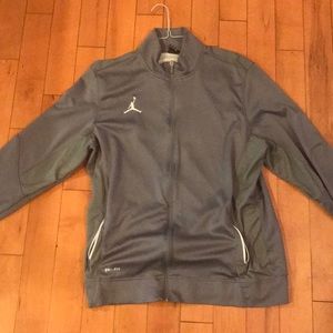 Grey Air Jordan Full-Zip Jacket XL
